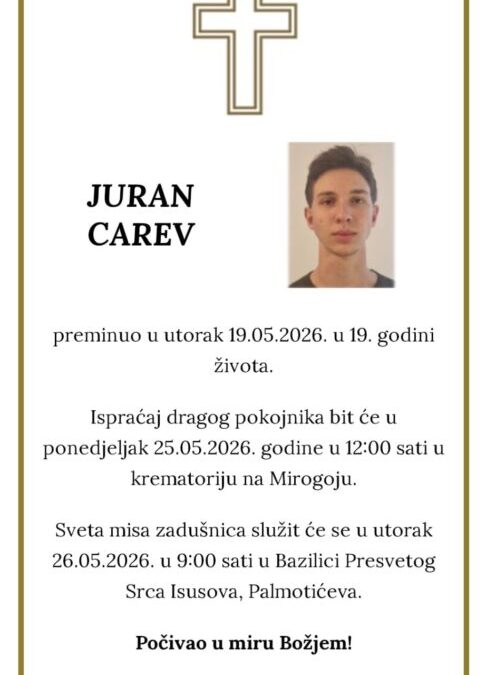 Posljednji ispraćaj našem dragom učeniku